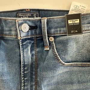 Abercrombie and Fitch super skinny high waisted jeans